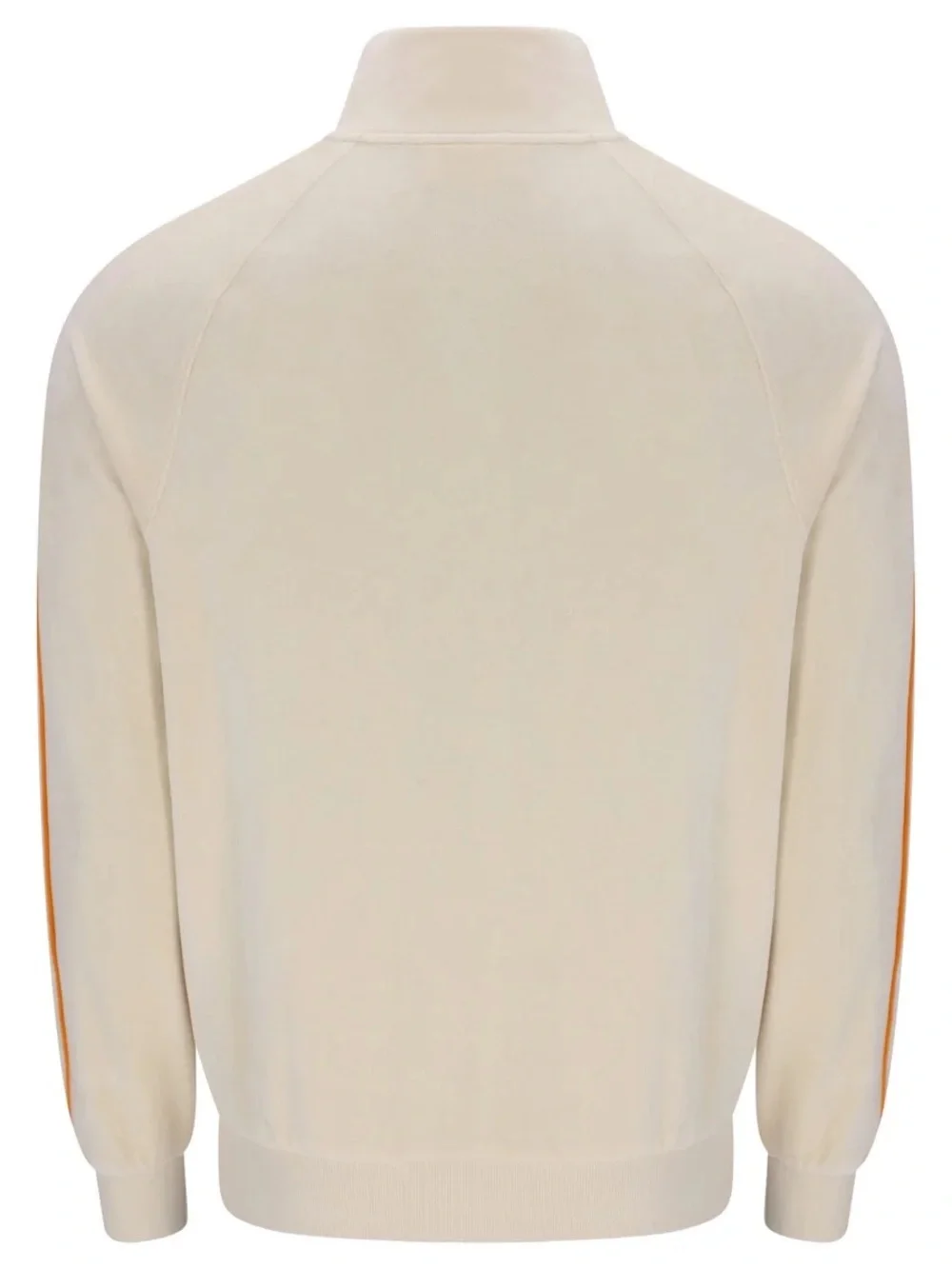 🛑 Sergio Tacchini Tasso Velour Track Top in Sandshell Beige/Orange Pepper - NWT